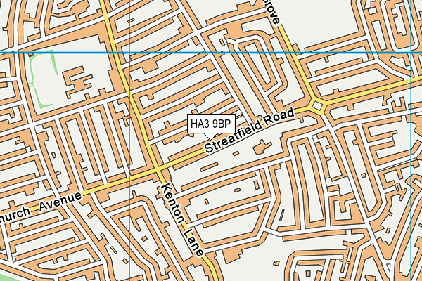 HA3 9BP map - OS VectorMap District (Ordnance Survey) HA3 9BP map - OS VectorMap District (Ordnance Survey)