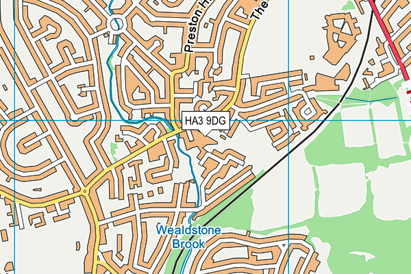 HA3 9DG map - OS VectorMap District (Ordnance Survey) HA3 9DG map - OS VectorMap District (Ordnance Survey)
