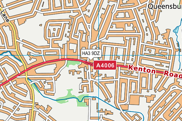 HA3 9DZ map - OS VectorMap District (Ordnance Survey) HA3 9DZ map - OS VectorMap District (Ordnance Survey)