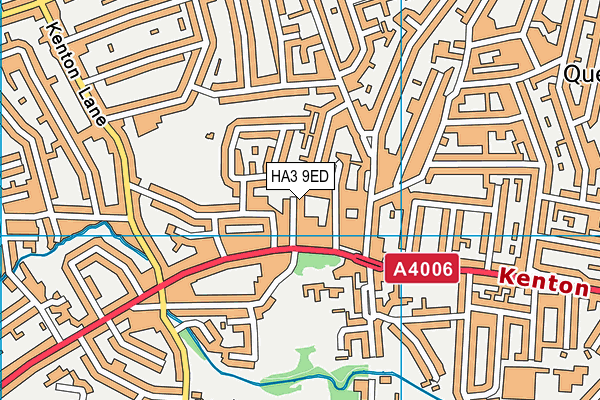 HA3 9ED map - OS VectorMap District (Ordnance Survey) HA3 9ED map - OS VectorMap District (Ordnance Survey)