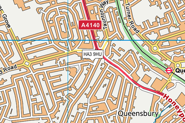 HA3 9HU map - OS VectorMap District (Ordnance Survey) HA3 9HU map - OS VectorMap District (Ordnance Survey)