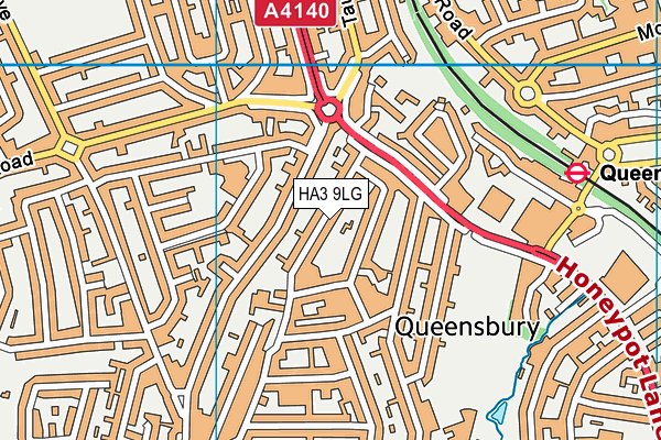 HA3 9LG map - OS VectorMap District (Ordnance Survey) HA3 9LG map - OS VectorMap District (Ordnance Survey)