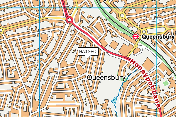 HA3 9PQ map - OS VectorMap District (Ordnance Survey)
