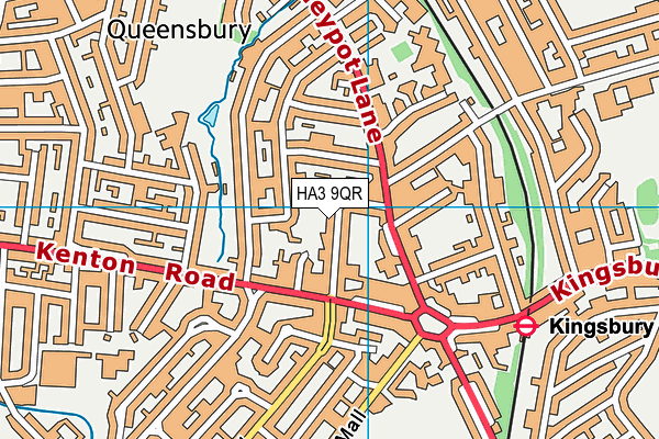 HA3 9QR map - OS VectorMap District (Ordnance Survey) HA3 9QR map - OS VectorMap District (Ordnance Survey)