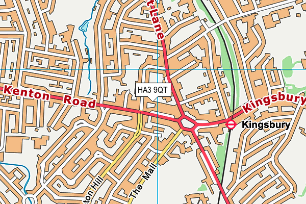 HA3 9QT map - OS VectorMap District (Ordnance Survey) HA3 9QT map - OS VectorMap District (Ordnance Survey)