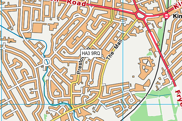 HA3 9RQ map - OS VectorMap District (Ordnance Survey) HA3 9RQ map - OS VectorMap District (Ordnance Survey)