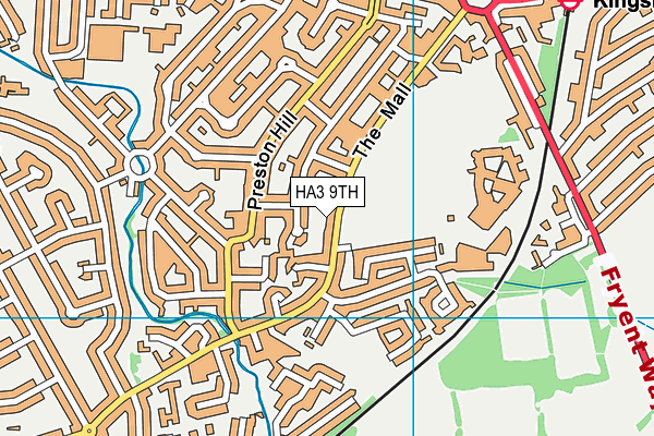 HA3 9TH map - OS VectorMap District (Ordnance Survey) HA3 9TH map - OS VectorMap District (Ordnance Survey)