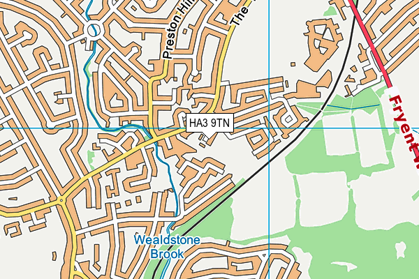 HA3 9TN map - OS VectorMap District (Ordnance Survey) HA3 9TN map - OS VectorMap District (Ordnance Survey)
