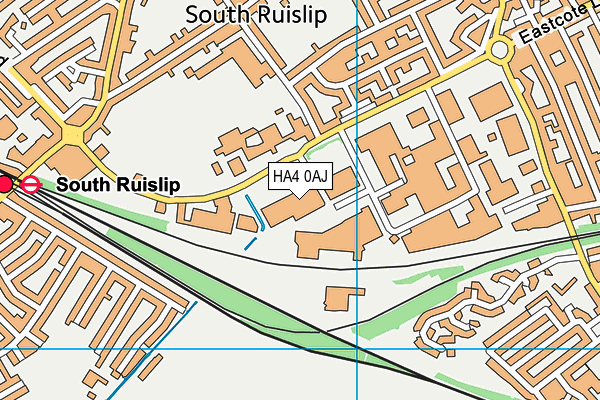 HA4 0AJ map - OS VectorMap District (Ordnance Survey) HA4 0AJ map - OS VectorMap District (Ordnance Survey)