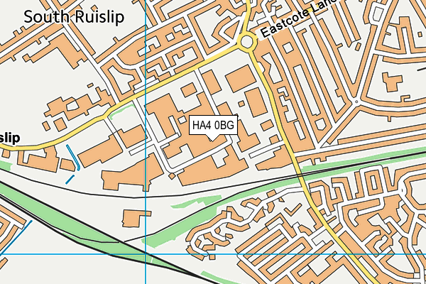 HA4 0BG map - OS VectorMap District (Ordnance Survey) HA4 0BG map - OS VectorMap District (Ordnance Survey)