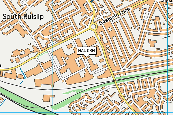 HA4 0BH map - OS VectorMap District (Ordnance Survey) HA4 0BH map - OS VectorMap District (Ordnance Survey)