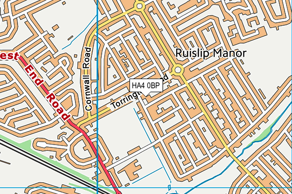 HA4 0BP map - OS VectorMap District (Ordnance Survey) HA4 0BP map - OS VectorMap District (Ordnance Survey)