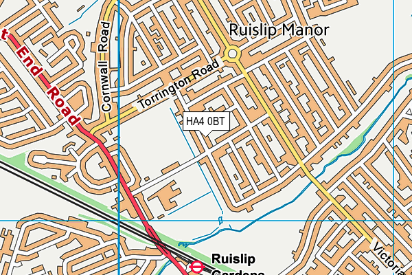 HA4 0BT map - OS VectorMap District (Ordnance Survey) HA4 0BT map - OS VectorMap District (Ordnance Survey)