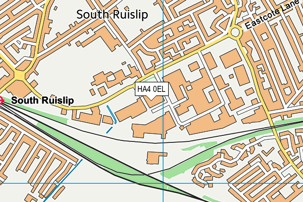HA4 0EL map - OS VectorMap District (Ordnance Survey) HA4 0EL map - OS VectorMap District (Ordnance Survey)