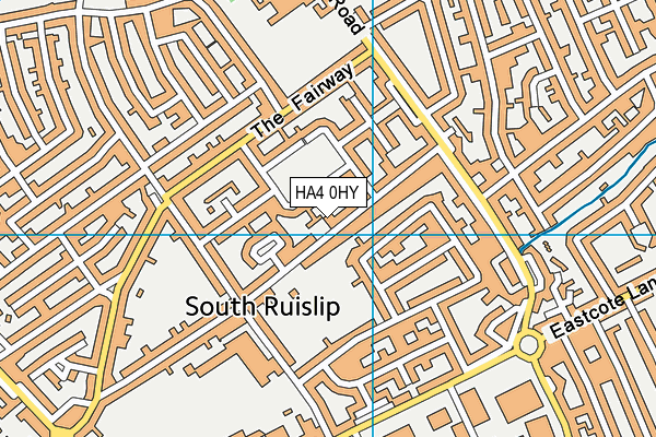 HA4 0HY map - OS VectorMap District (Ordnance Survey) HA4 0HY map - OS VectorMap District (Ordnance Survey)
