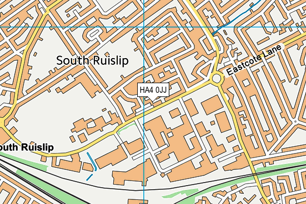 HA4 0JJ map - OS VectorMap District (Ordnance Survey) HA4 0JJ map - OS VectorMap District (Ordnance Survey)