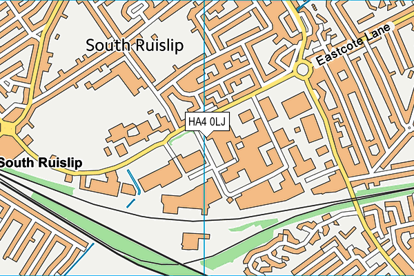 HA4 0LJ map - OS VectorMap District (Ordnance Survey) HA4 0LJ map - OS VectorMap District (Ordnance Survey)