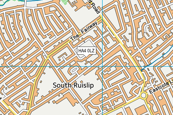 HA4 0LZ map - OS VectorMap District (Ordnance Survey) HA4 0LZ map - OS VectorMap District (Ordnance Survey)