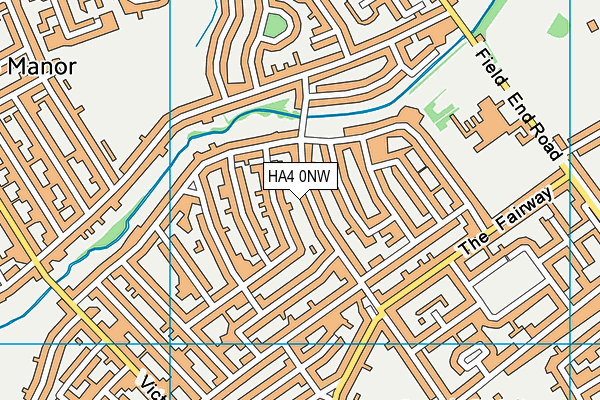 HA4 0NW map - OS VectorMap District (Ordnance Survey) HA4 0NW map - OS VectorMap District (Ordnance Survey)