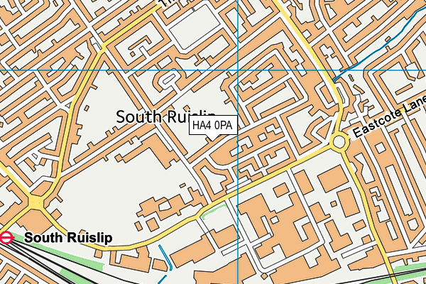 HA4 0PA map - OS VectorMap District (Ordnance Survey)
