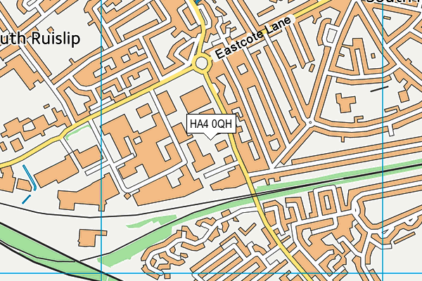 HA4 0QH map - OS VectorMap District (Ordnance Survey) HA4 0QH map - OS VectorMap District (Ordnance Survey)