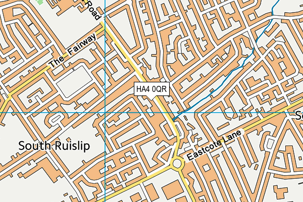 HA4 0QR map - OS VectorMap District (Ordnance Survey) HA4 0QR map - OS VectorMap District (Ordnance Survey)