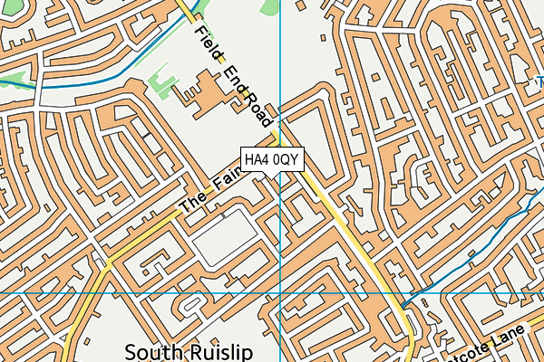 HA4 0QY map - OS VectorMap District (Ordnance Survey) HA4 0QY map - OS VectorMap District (Ordnance Survey)