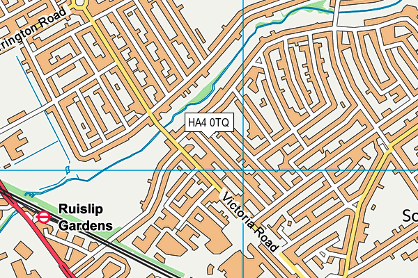 HA4 0TQ map - OS VectorMap District (Ordnance Survey) HA4 0TQ map - OS VectorMap District (Ordnance Survey)