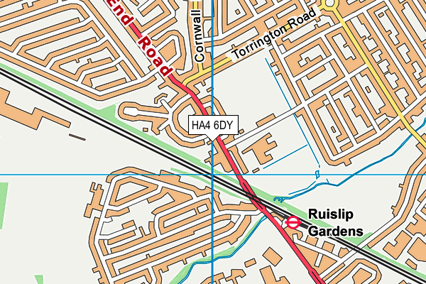 HA4 6DY map - OS VectorMap District (Ordnance Survey) HA4 6DY map - OS VectorMap District (Ordnance Survey)