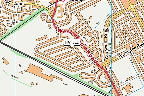 HA4 6EL map - OS VectorMap District (Ordnance Survey) HA4 6EL map - OS VectorMap District (Ordnance Survey)