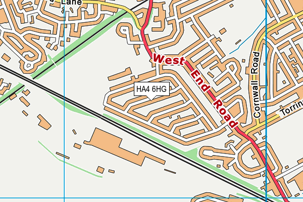 HA4 6HG map - OS VectorMap District (Ordnance Survey) HA4 6HG map - OS VectorMap District (Ordnance Survey)