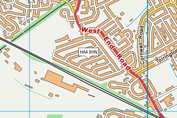 HA4 6HN map - OS VectorMap District (Ordnance Survey) HA4 6HN map - OS VectorMap District (Ordnance Survey)