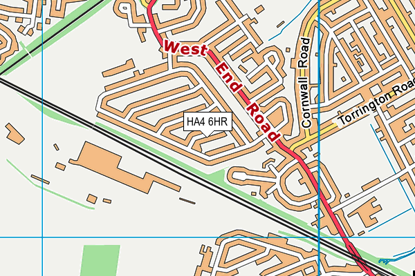 HA4 6HR map - OS VectorMap District (Ordnance Survey) HA4 6HR map - OS VectorMap District (Ordnance Survey)
