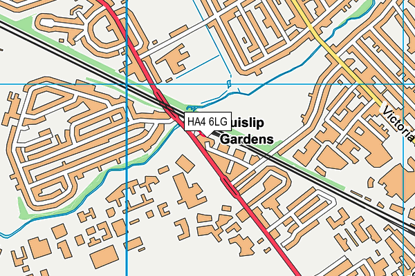 HA4 6LG map - OS VectorMap District (Ordnance Survey) HA4 6LG map - OS VectorMap District (Ordnance Survey)