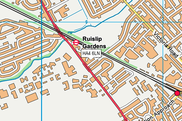 HA4 6LN map - OS VectorMap District (Ordnance Survey) HA4 6LN map - OS VectorMap District (Ordnance Survey)