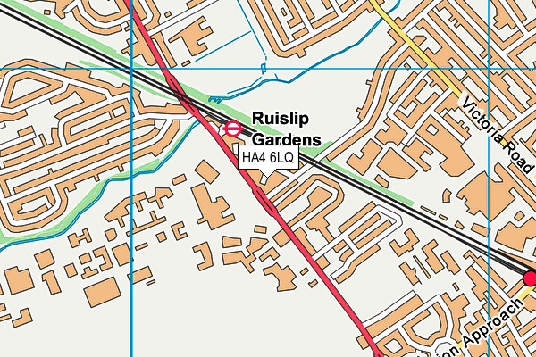 HA4 6LQ map - OS VectorMap District (Ordnance Survey) HA4 6LQ map - OS VectorMap District (Ordnance Survey)