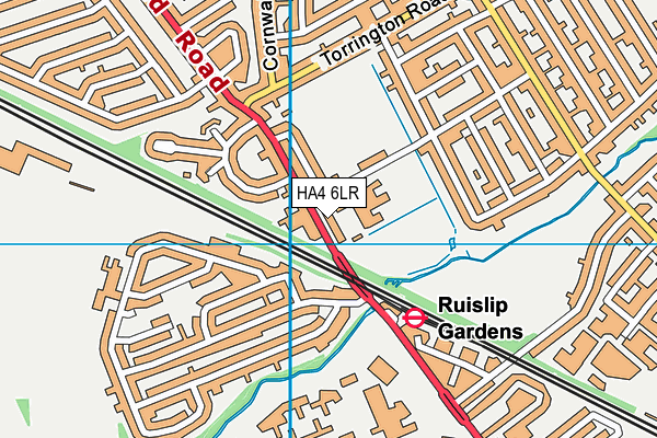 HA4 6LR map - OS VectorMap District (Ordnance Survey) HA4 6LR map - OS VectorMap District (Ordnance Survey)