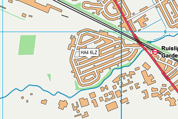HA4 6LZ map - OS VectorMap District (Ordnance Survey) HA4 6LZ map - OS VectorMap District (Ordnance Survey)