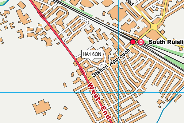 HA4 6QN map - OS VectorMap District (Ordnance Survey) HA4 6QN map - OS VectorMap District (Ordnance Survey)