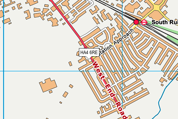 HA4 6RE map - OS VectorMap District (Ordnance Survey) HA4 6RE map - OS VectorMap District (Ordnance Survey)