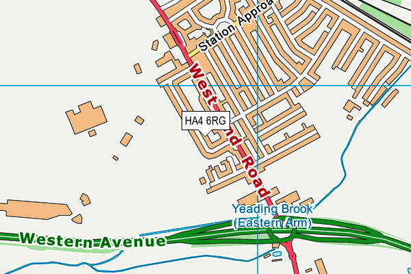 HA4 6RG map - OS VectorMap District (Ordnance Survey) HA4 6RG map - OS VectorMap District (Ordnance Survey)