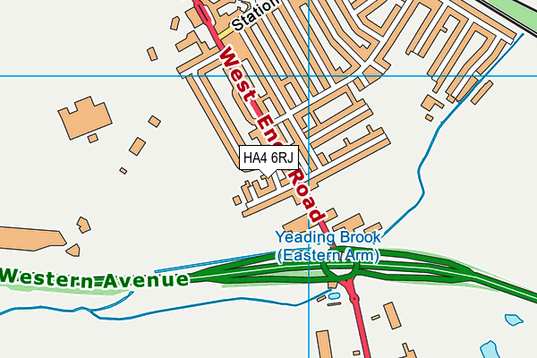 HA4 6RJ map - OS VectorMap District (Ordnance Survey) HA4 6RJ map - OS VectorMap District (Ordnance Survey)