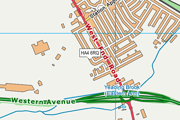 HA4 6RQ map - OS VectorMap District (Ordnance Survey) HA4 6RQ map - OS VectorMap District (Ordnance Survey)