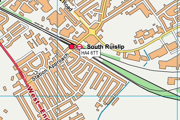 HA4 6TT map - OS VectorMap District (Ordnance Survey) HA4 6TT map - OS VectorMap District (Ordnance Survey)