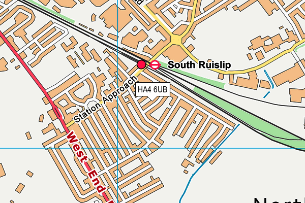 HA4 6UB map - OS VectorMap District (Ordnance Survey) HA4 6UB map - OS VectorMap District (Ordnance Survey)