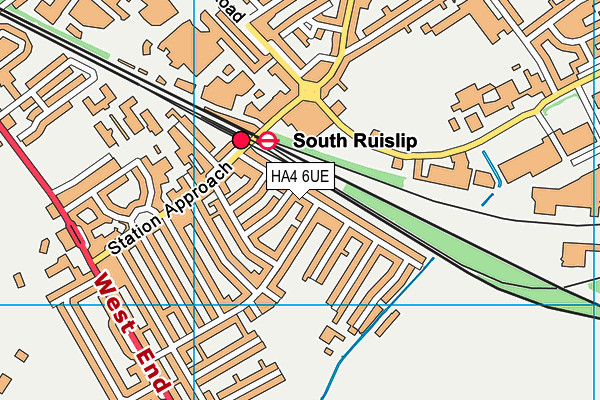 HA4 6UE map - OS VectorMap District (Ordnance Survey) HA4 6UE map - OS VectorMap District (Ordnance Survey)