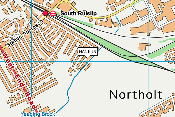 HA4 6UN map - OS VectorMap District (Ordnance Survey) HA4 6UN map - OS VectorMap District (Ordnance Survey)