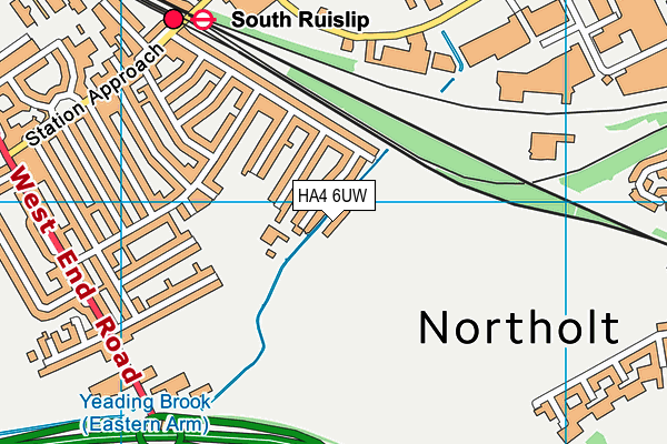 HA4 6UW map - OS VectorMap District (Ordnance Survey) HA4 6UW map - OS VectorMap District (Ordnance Survey)