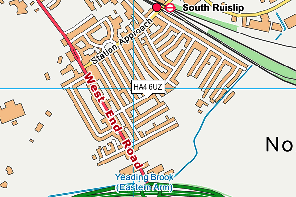 HA4 6UZ map - OS VectorMap District (Ordnance Survey) HA4 6UZ map - OS VectorMap District (Ordnance Survey)