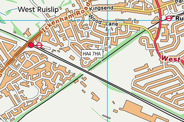 HA4 7HA map - OS VectorMap District (Ordnance Survey) HA4 7HA map - OS VectorMap District (Ordnance Survey)